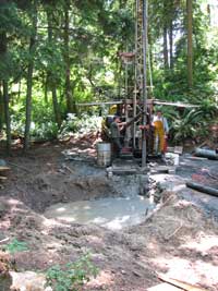 Drilling the well
May 2007